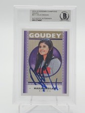 HAILIE DEEGAN 2019 UD GOODWIN CHAMPIONS GOUDEY PURPLE AUTO #G11 BGS AUTH Q7106