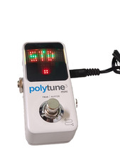 TC Electronic Polytune 3 Mini Tuner Pedal w/Power Adapter Polytune3 Tested