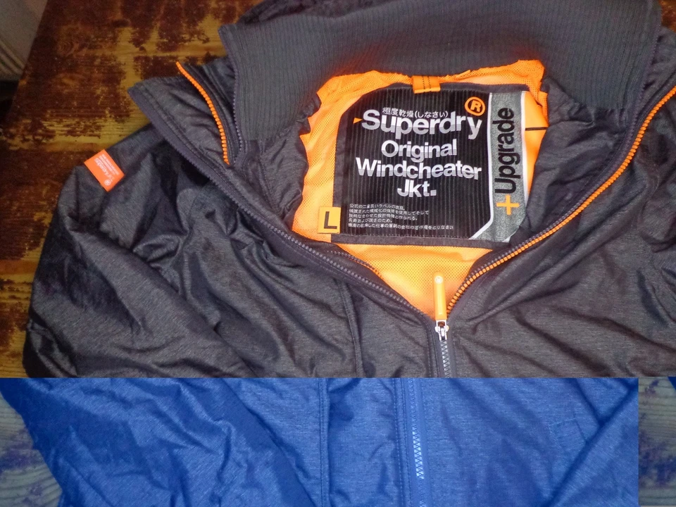 Superdry  Windcheater Upgrade, Jacke, Anorak Grau Orange - Bild 3 von 4