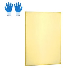 Brass Sheet Roll, 4" x 8" 14 Gauge(2mm) Thickness H62 Brass Sheets