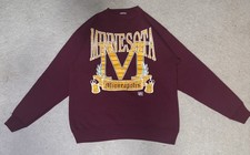 University Of Minnesota Golden Gophers Vintage 90s Crewneck Sweatshirt Size M