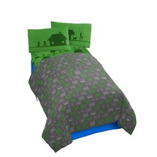 Minecraft Icon Adventure Multicolor Soft  Cozy 4-Pcs Kids Full Sheet Set