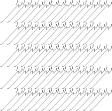 100 Pack 6 Inch Stainless Steel Hooks for Pegboard, Silver