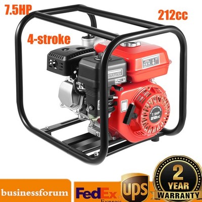 4 Stroke Gasoline Engine Water Pump,212CC Garden Farm Irrigation Petrol Pump
