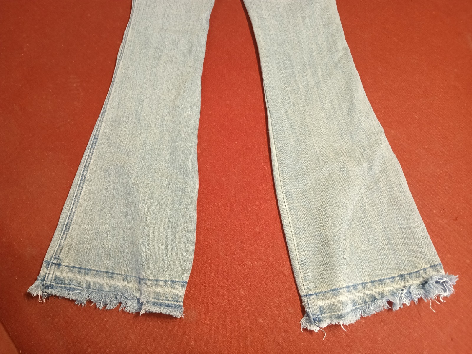 Y2K Almost Famous Distressed Patchwork Flare Jean… - image 7