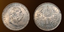 Austrian Empire - 1 Corona 1916 - Francis Joseph I