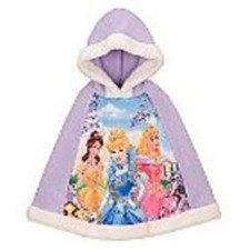 DISNEY store Brand New DELUXE Vintage Disney Princess Kids Winter Coat/Poncho