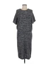 Moda International Women Gray Casual Dress M