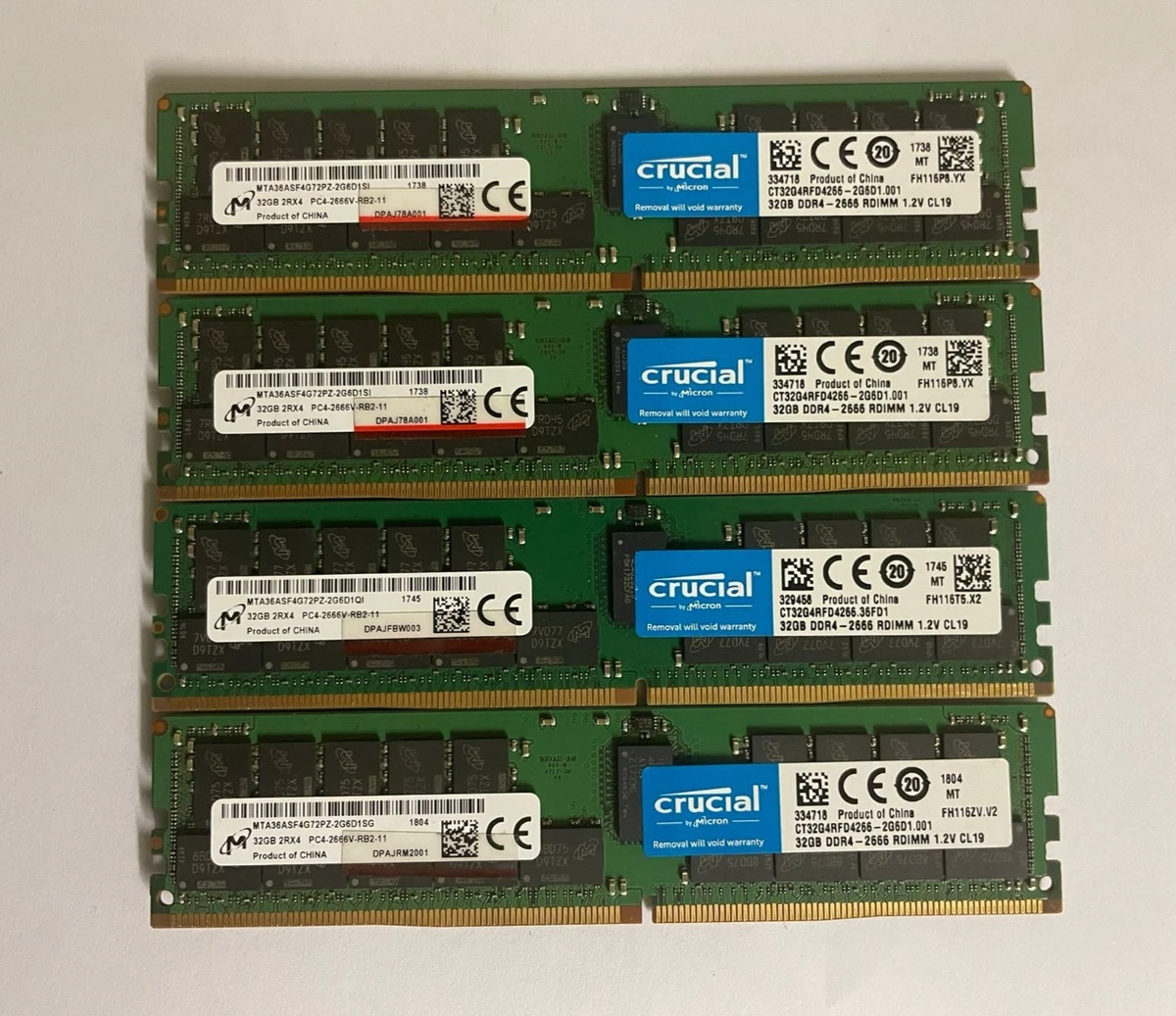 32 GB Capacity per Module DDR4 SDRAM Enterprise Network Server
