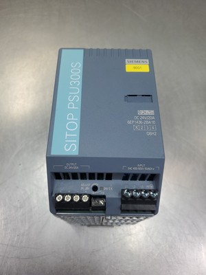 Siemens 6EP1436-2BA10 SITOP PSU300S Power Supply, 24VDC, 20A.              4F-42