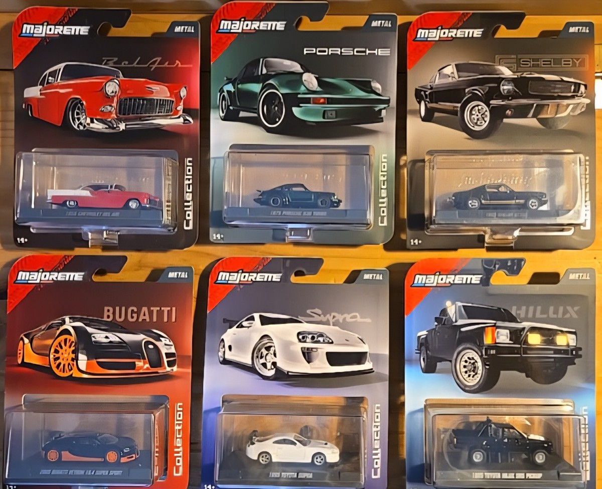 Majorette Collection Series Wave 3 COMPLETE SET of (6) BUGATTI