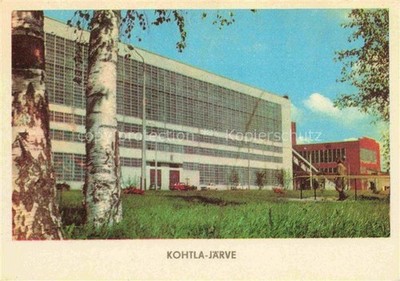 Kohtla-Jaerve Kochtel-Tuerbsal Estonia Oil-shale processing plant at the mine Es