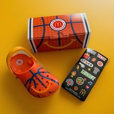 2026 McDonald's Happy Meal All American Game Basketball Crocs Toy 3 w/Stickers
