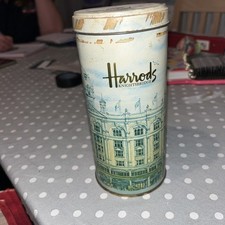 Harrods Vintage Collectable Biscuit Tin Empty