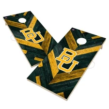 Cornhole Board Set Baylor Bears Herringbone Design Regulation Size UV Print