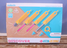 Makedo Discover Upcycled Cardboard Construction Kids Tool Kit Toolbox 126 Pieces