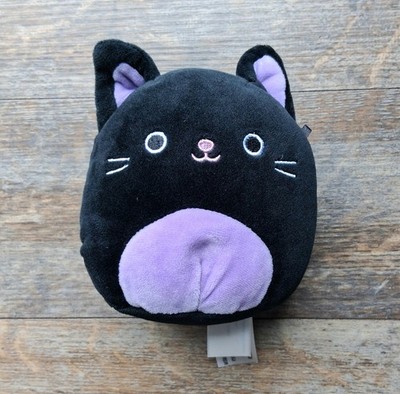Squishmallows 5  Black Purple Kitty Cat AUTUMN Plush Capsule HTF Rare, EUC