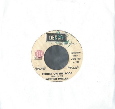 DISCO 45 GIRI WERNER MULLER / GILBERT O'SULLIVAN - GEIGER AUF DEM ROOF / KLAR