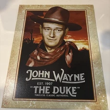 John Wayne The Duke Timeless Classic Authentic TIN SIGN Wall Art Poster
