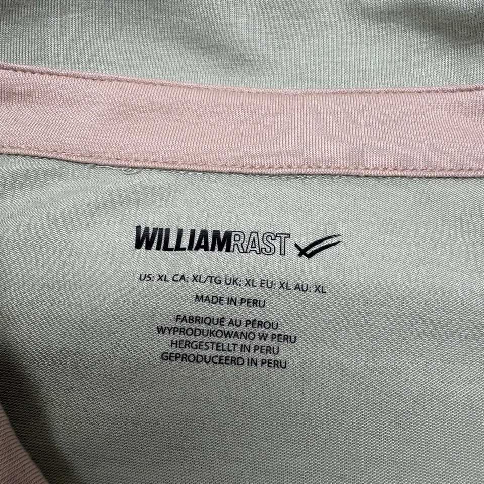 Camisa polo William Rast para hombre XL verde menta golf mezcla de algodón nueva con etiquetas Foto 3 de 4