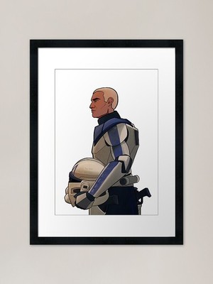 Captain Rex gerahmter Kunstdruck gerahmtes Wandbild Poster Leinwanddruck Bild