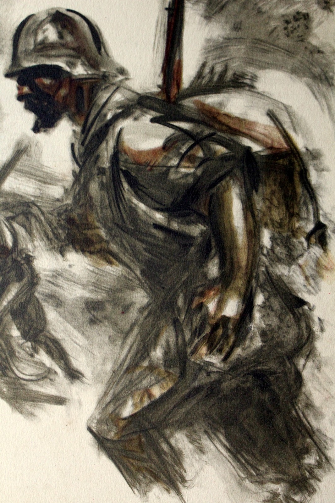 José Luis REY VILA dit SIM (1910-1983)Soldat allemand Aquarelle et gouache 1936