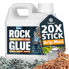 Rock Glue for Landscaping - 32Oz Mulch Glue with Grip Max for Strong Adhesion of