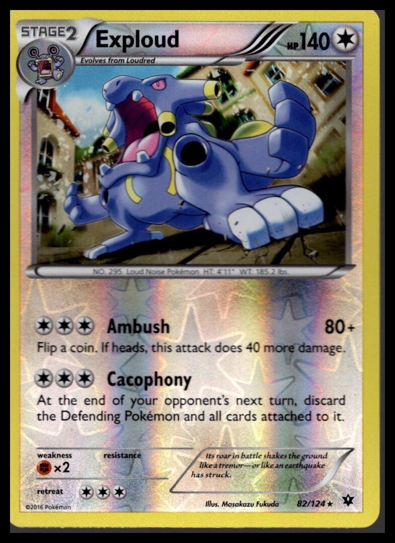 XY - Fates Collide #82/124 Exploud Rev Holo