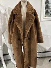 Faux Fur Teddy Coat, Long Brown Fur Coat, Fashion Fur Coat, Women s Coat