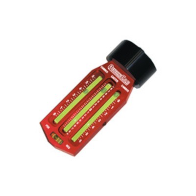 Quickcar 56-835, One Caster Camber Gauge Range Plus or Minus 8 Deg Red Aluminum