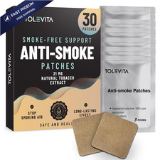 TOLEVITA Anti- Smoke Herbal Patches Beige 21 mg  Quit Smoking to...