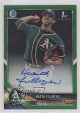 2018 Bowman Chrome Prospect Green Refractor 31/99 Heath Fillmyer Auto 2p6