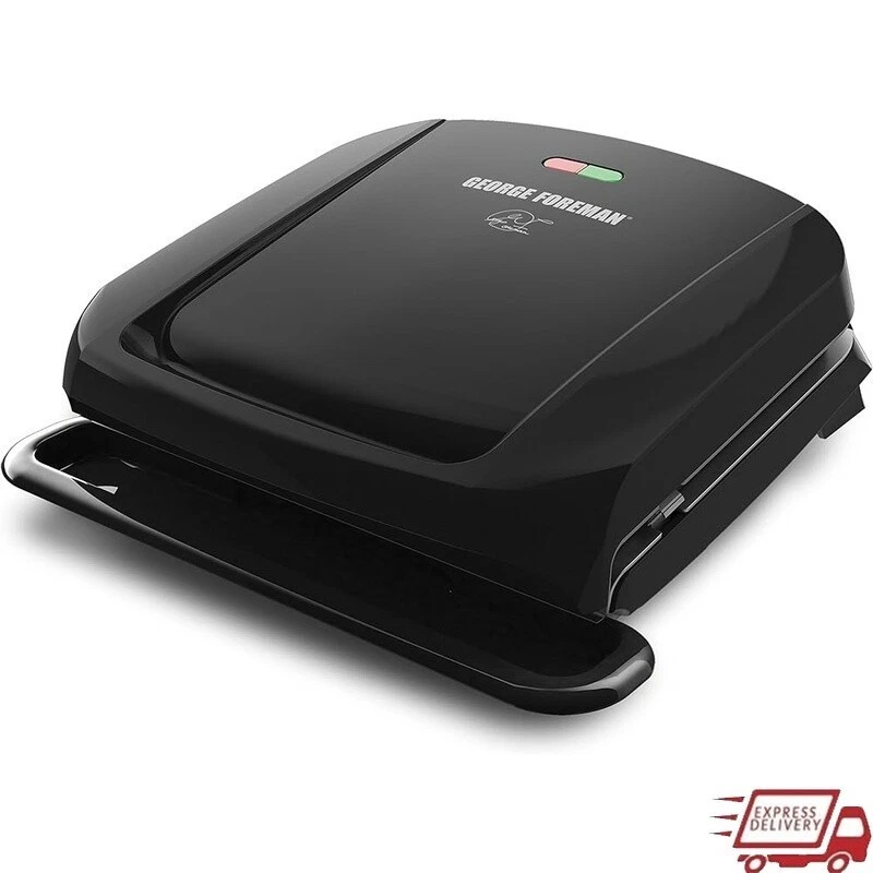 Electric Grill Panini Press Non-Stick Removable Plates 4 Serving Fast Heat New