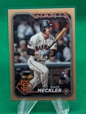 Wade Meckler 2024 Topps #458 Gold /2024 Rookie Card RC Giants. rookie card picture