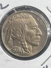 1938-D/S Buffalo Nickel 5c Coin AU 55