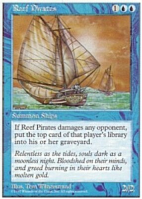 Reef Pirates Light Play, English Magic the Gathering MTG 5th Edition