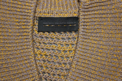 DIESEL BLACK GOLD KOPKOP BROWN CARDIGAN SIZE M 100