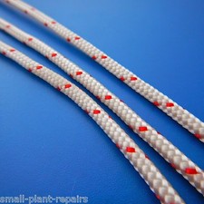 Recoil pull start starter Cord RopeSize 4mm x 3M Free Post To UK