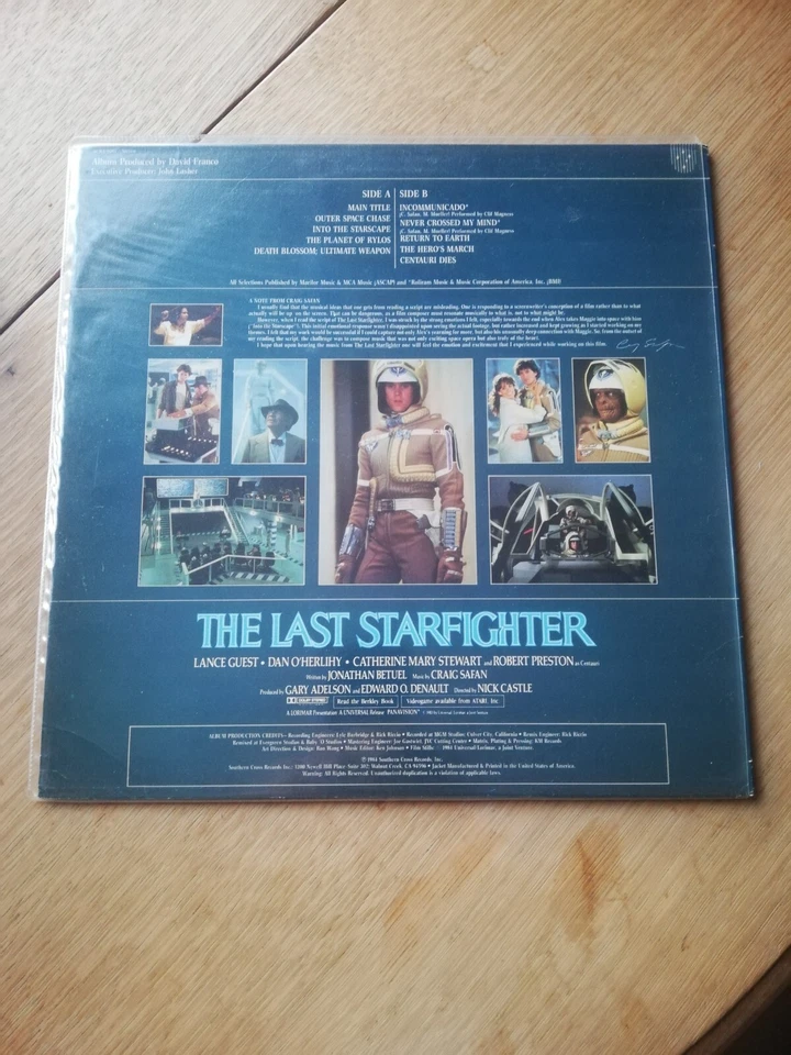 The Last Starfighter Soundtrack Vinyl Original 1984 First Release Foto 2 de 4
