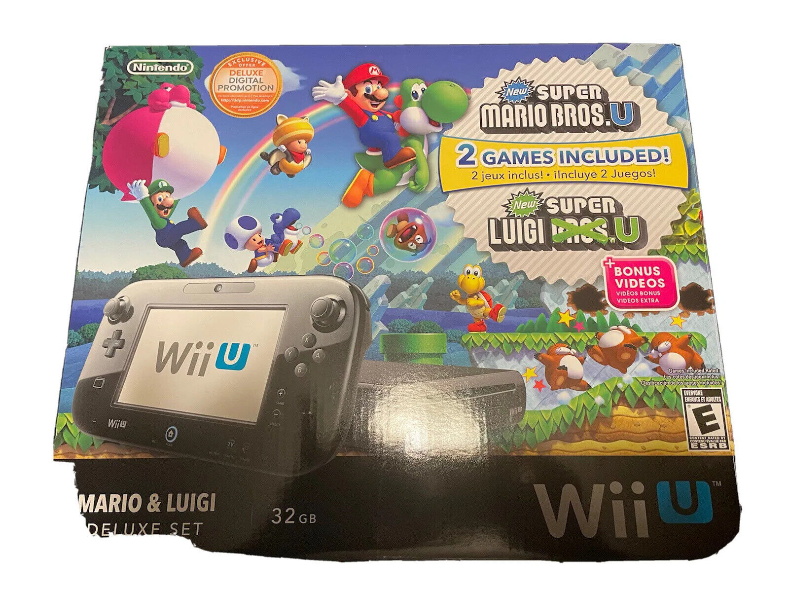 Nintendo Wii U Deluxe WUP-101(02) 32GB Storage Video Game Console 4745