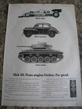 SLICK 50 TREATMENT ENGINE FRICTION REDUCER 1989 POSTER ADVERT APPROX A4 FILE 9