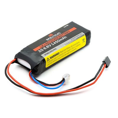 Receiver Rx Battery Spektrum 1450mah 1450 2S 6.6v LIFE Li-Fe RC Receiver RX Battery ...
