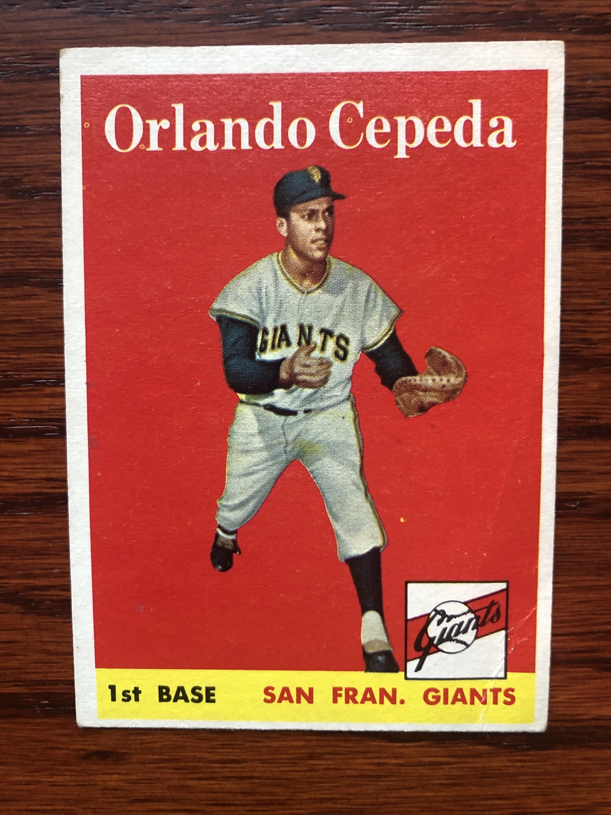 ORLANDO CEPEDA 1958 Topps Baseball Rookie Card 343 SAN FRANCISCO