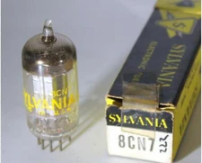 Sylvania 8CN7 Vacuum Tube Made In USA NOS +Box
