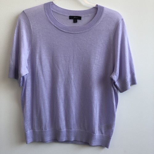 J Crew Women's Short-sleeve silk-blend 