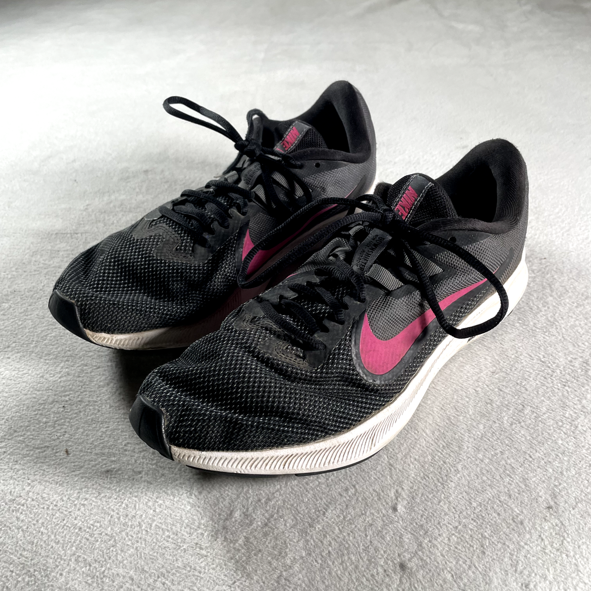 Nike Downshifter Shoes 11 Black AQ7486 002 Running Walking Outdoors Hiking