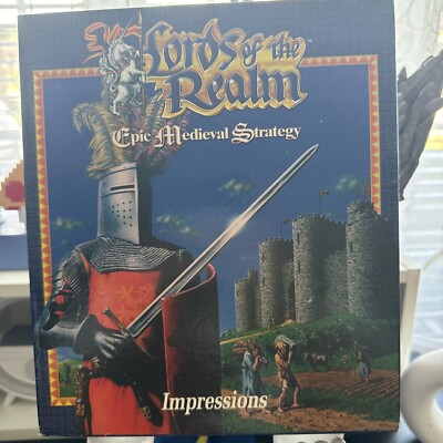 Amiga -- Lords of the Realm - Spiel von Impressions - sehr guter Zustand - CIB -