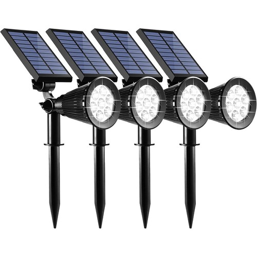 2-in-1 Waterproof LED Solar Powered Spot Lights Outdoor Garden Lamp Auto On/Off - Picture 2 of 25