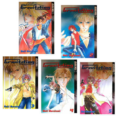 GRAVITATION 大型本 GRAVITATION by Maki Murakami Tokyopop Manga English Volumes 1 2 3