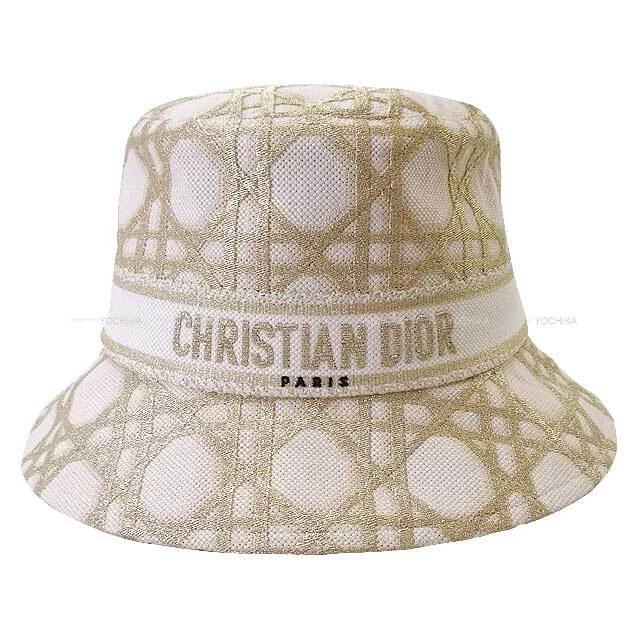2024 SS NEUF chapeau Dior Bob broderie macrocannage #58 blanc (blanc)/or terre cuite...
